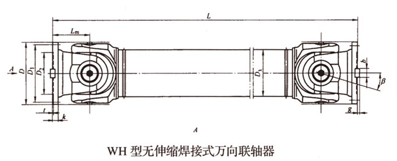 SWC-WH型无伸缩焊接式万向联轴器